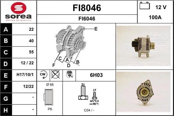 SNRA FI8046 - Alternator www.molydon.hr