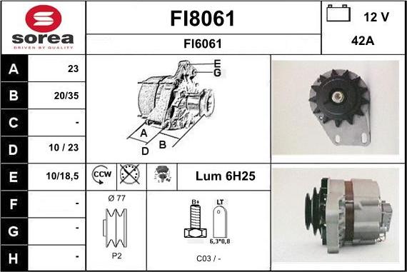 SNRA FI8061 - Alternator www.molydon.hr