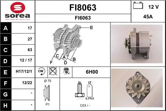 SNRA FI8063 - Alternator www.molydon.hr