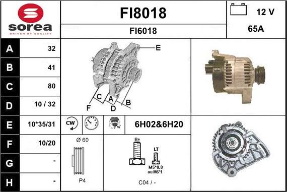 SNRA FI8018 - Alternator www.molydon.hr