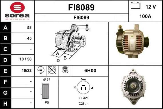 SNRA FI8089 - Alternator www.molydon.hr