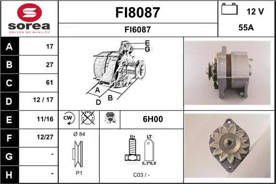 SNRA FI8087 - Alternator www.molydon.hr