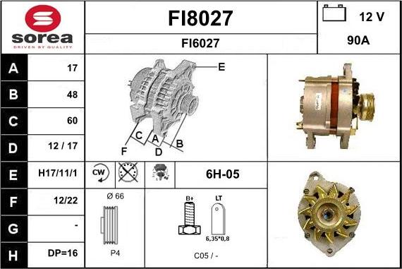 SNRA FI8027 - Alternator www.molydon.hr