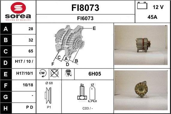 SNRA FI8073 - Alternator www.molydon.hr