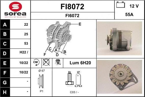 SNRA FI8072 - Alternator www.molydon.hr