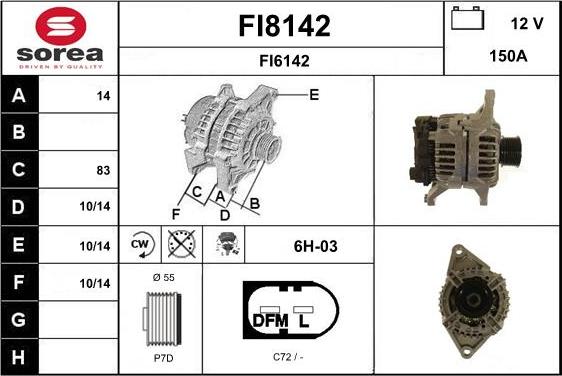 SNRA FI8142 - Alternator www.molydon.hr