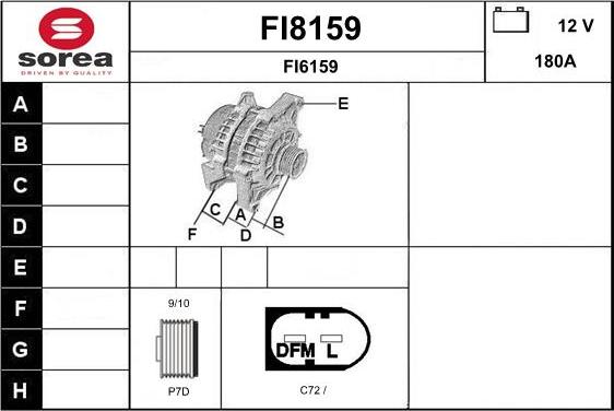 SNRA FI8159 - Alternator www.molydon.hr