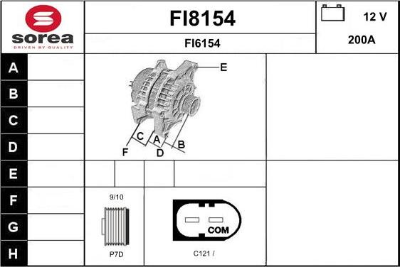 SNRA FI8154 - Alternator www.molydon.hr