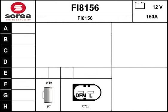 SNRA FI8156 - Alternator www.molydon.hr