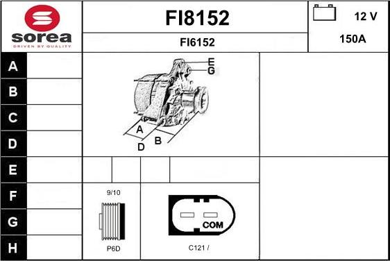 SNRA FI8152 - Alternator www.molydon.hr