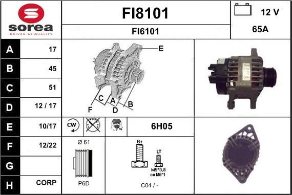 SNRA FI8101 - Alternator www.molydon.hr