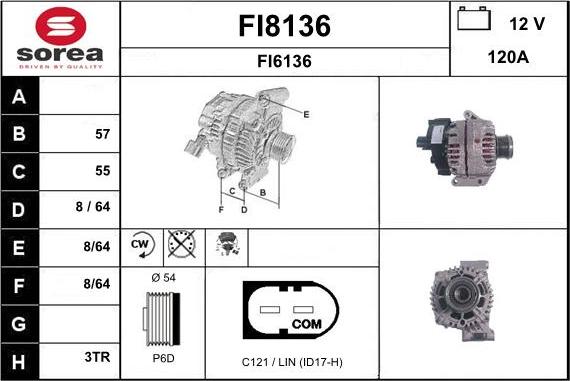 SNRA FI8136 - Alternator www.molydon.hr