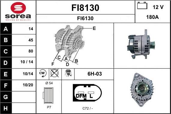 SNRA FI8130 - Alternator www.molydon.hr