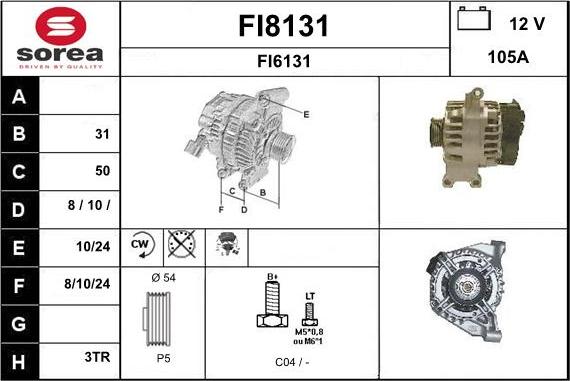 SNRA FI8131 - Alternator www.molydon.hr