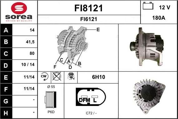 SNRA FI8121 - Alternator www.molydon.hr