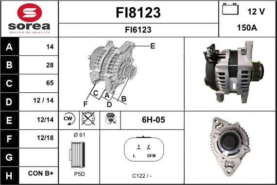 SNRA FI8123 - Alternator www.molydon.hr