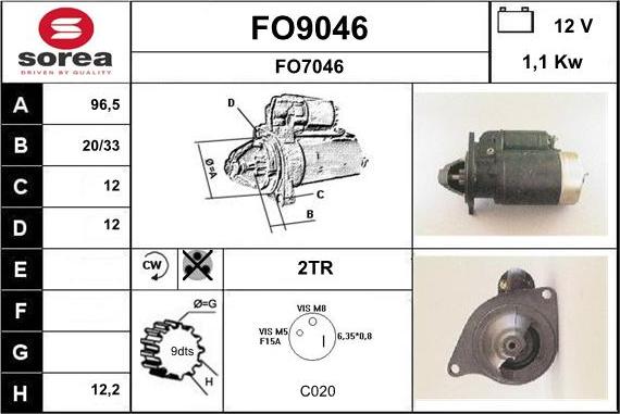 SNRA FO9046 - Starter www.molydon.hr