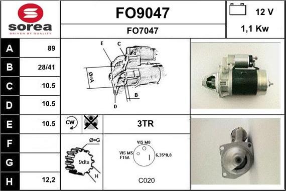 SNRA FO9047 - Starter www.molydon.hr