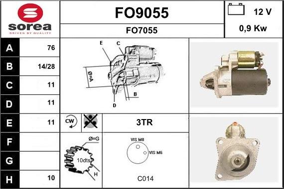 SNRA FO9055 - Starter www.molydon.hr