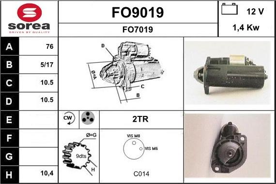 SNRA FO9019 - Starter www.molydon.hr