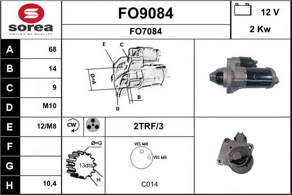 SNRA FO9084 - Starter www.molydon.hr