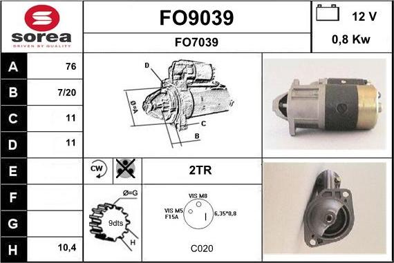 SNRA FO9039 - Starter www.molydon.hr