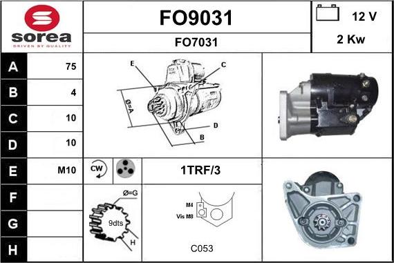 SNRA FO9031 - Starter www.molydon.hr