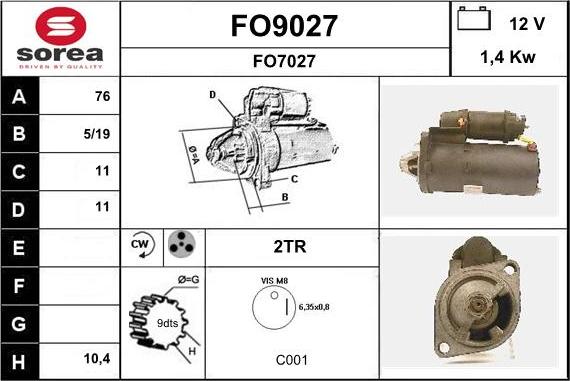 SNRA FO9027 - Starter www.molydon.hr