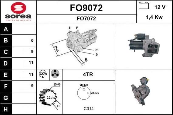 SNRA FO9072 - Starter www.molydon.hr