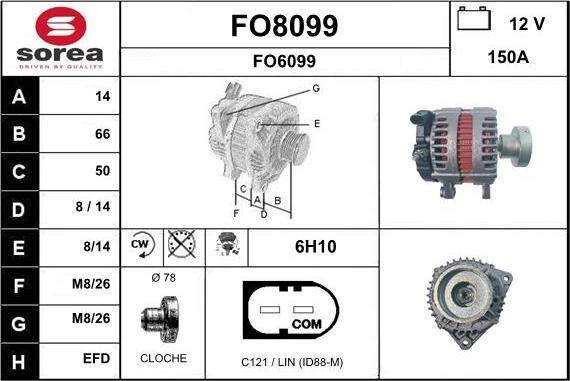 SNRA FO8099 - Alternator www.molydon.hr