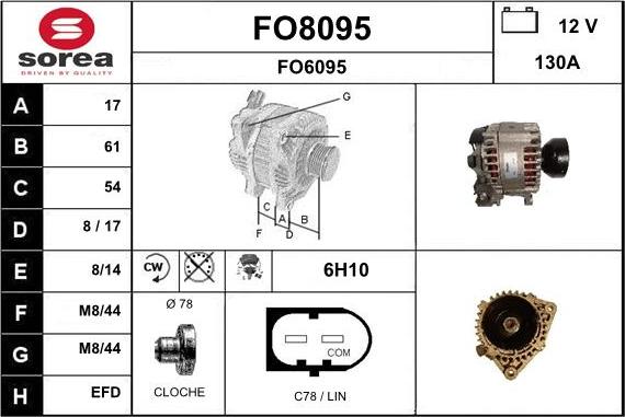 SNRA FO8095 - Alternator www.molydon.hr