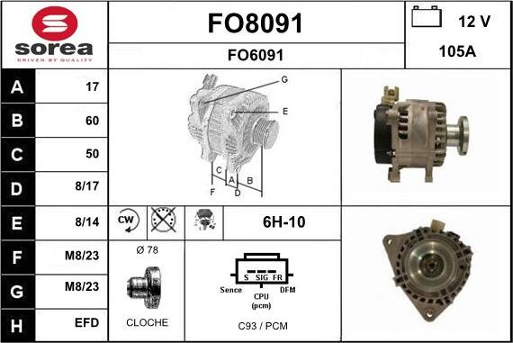 SNRA FO8091 - Alternator www.molydon.hr