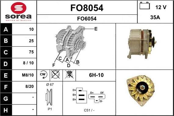 SNRA FO8054 - Alternator www.molydon.hr