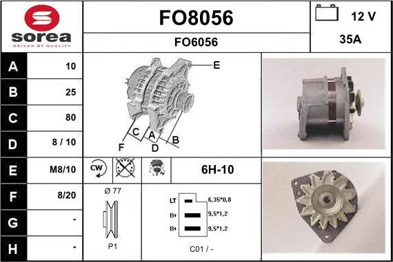 SNRA FO8056 - Alternator www.molydon.hr