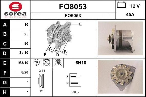 SNRA FO8053 - Alternator www.molydon.hr