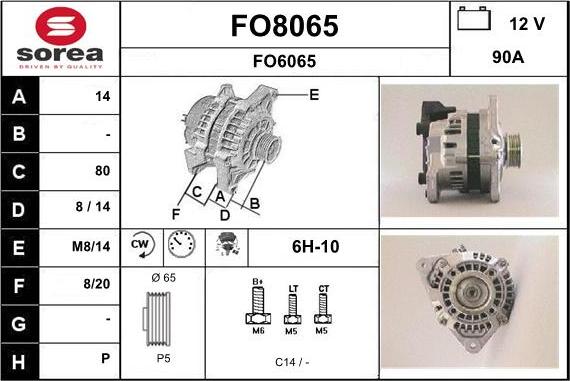 SNRA FO8065 - Alternator www.molydon.hr