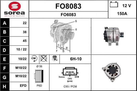 SNRA FO8083 - Alternator www.molydon.hr