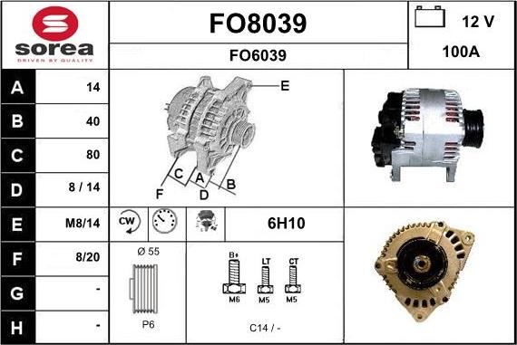 SNRA FO8039 - Alternator www.molydon.hr