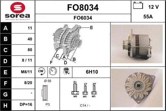 SNRA FO8034 - Alternator www.molydon.hr