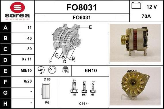 SNRA FO8031 - Alternator www.molydon.hr