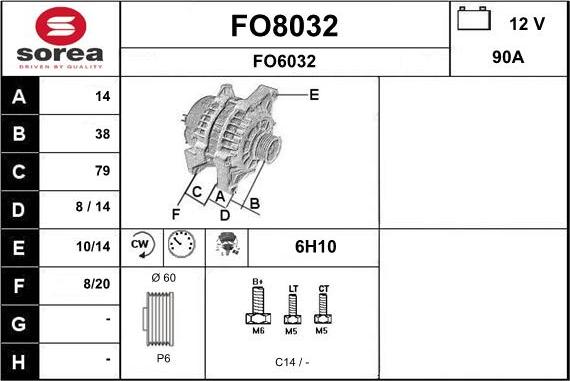 SNRA FO8032 - Alternator www.molydon.hr