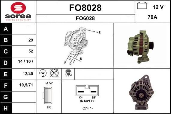 SNRA FO8028 - Alternator www.molydon.hr