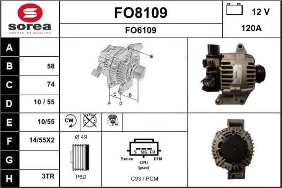 SNRA FO8109 - Alternator www.molydon.hr