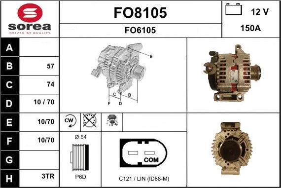 SNRA FO8105 - Alternator www.molydon.hr