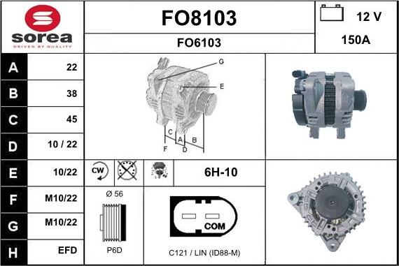 SNRA FO8103 - Alternator www.molydon.hr