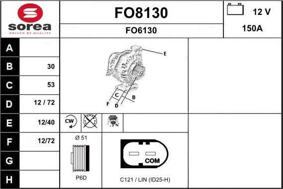 SNRA FO8130 - Alternator www.molydon.hr