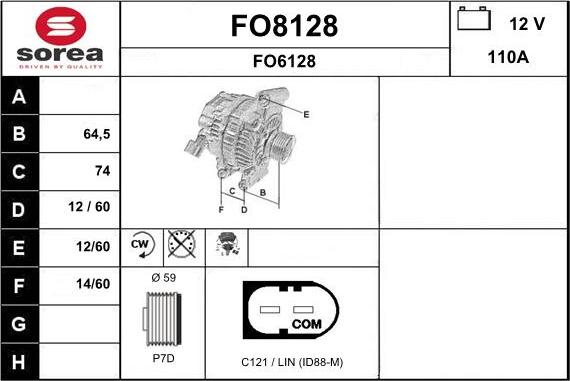 SNRA FO8128 - Alternator www.molydon.hr