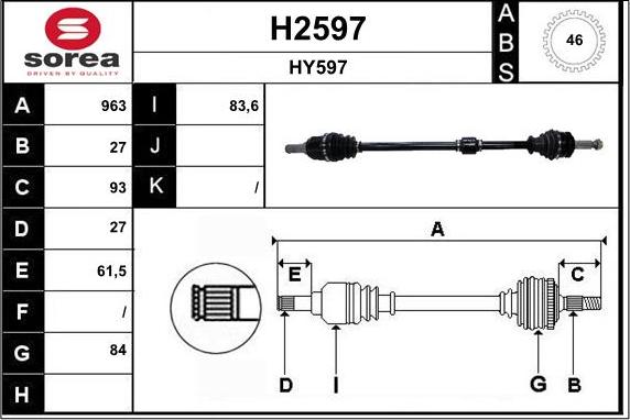 SNRA H2597 - Pogonska osovina www.molydon.hr