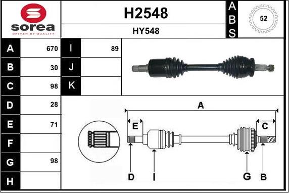 SNRA H2548 - Pogonska osovina www.molydon.hr