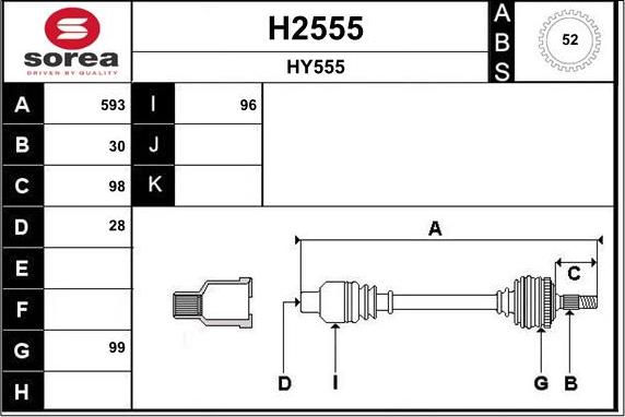 SNRA H2555 - Pogonska osovina www.molydon.hr